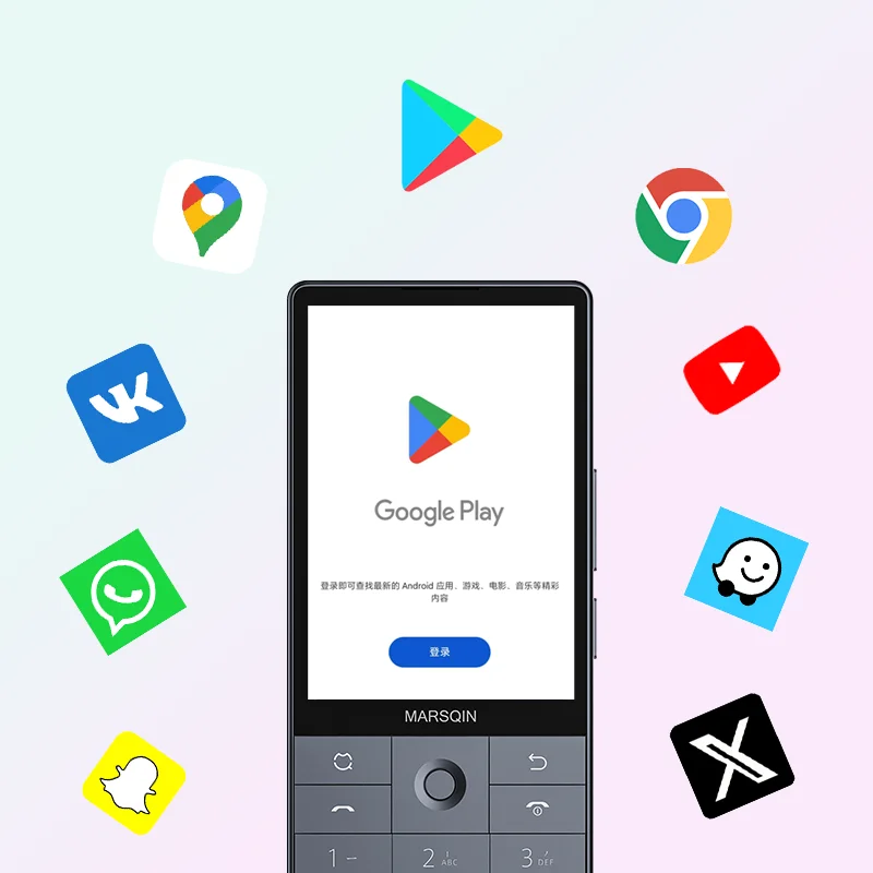 Qin F25 MTK8786 Google Play Android 14 tarjetas SIM duales 6GB + 128GB 2700mAh WIFI Bluetooth táctil pantalla de 3,54 pulgadas