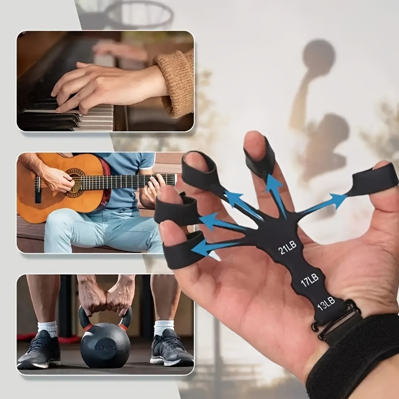 New Silicone Finger Trainer 5 Finger Wrist Stretcher Finger Strength Recovery Flexion and Extension Vein Trainer