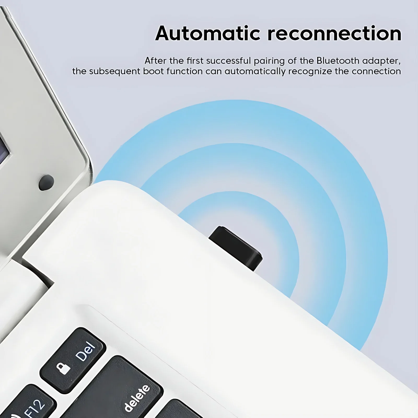 USB Bluetooth 5.4 Transmitter Wireless Adapter Compatible with Win 11/10/8.1 Laptop for Wireless Mouse Keyboard Bluetooth headse