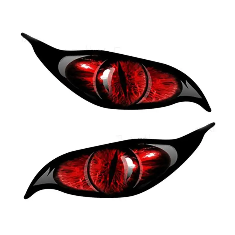 2 uds motocicleta 3D estéreo reflectante ojos de gato pegatina creativa espejo retrovisor calcomanía para motocicleta coche Auto decoración pegatinas