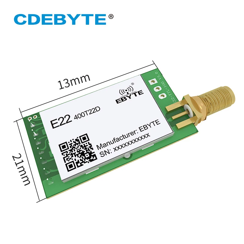 Lora 433mhz 22dbm drahtloses modul ttl uart level E22-400T22D cdebyte 5km lange reichweite drahtloser sender empfänger