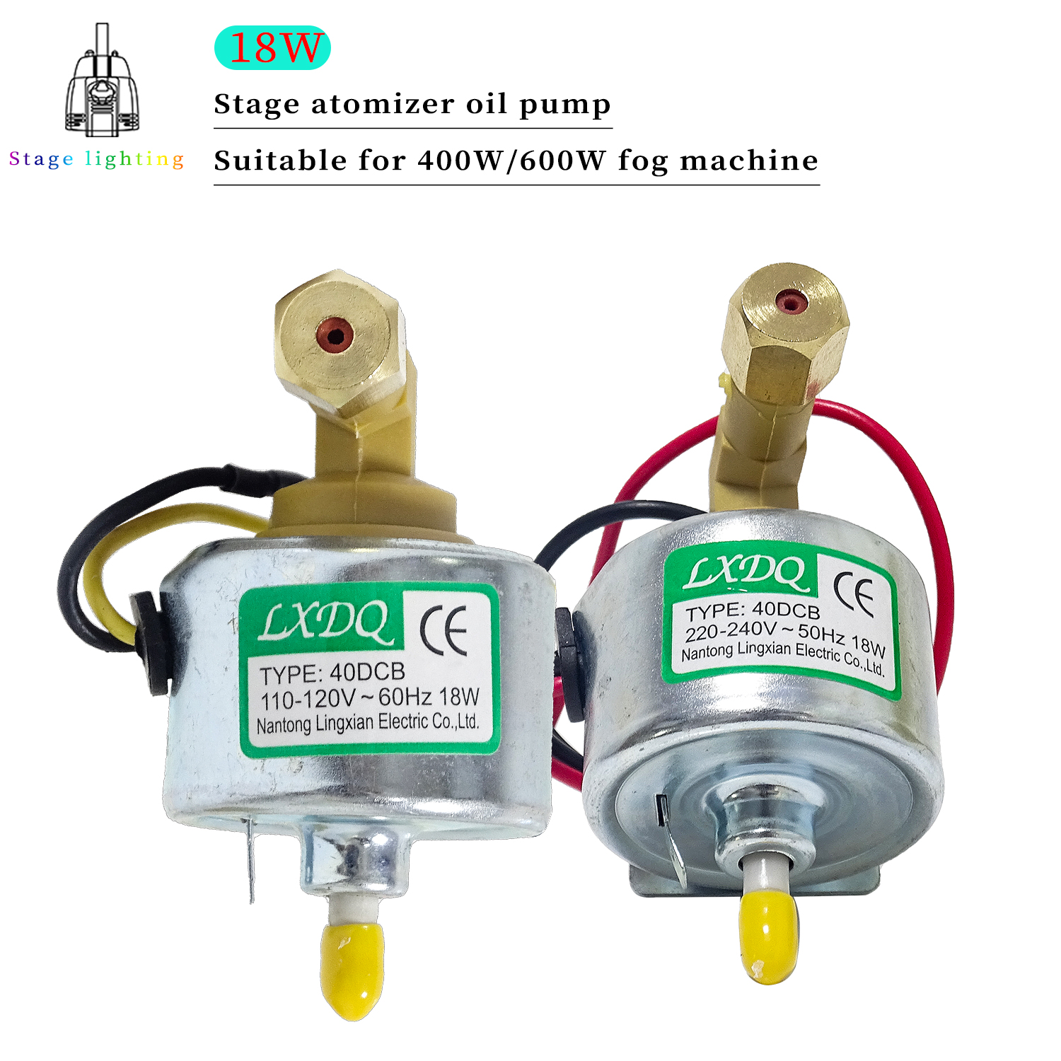 40DCB 18W Ölpumpe Verwendet Für 400w 600w 900w Nebel Maschine Sucker Rod Pumpen Elektromagnetische pumpe Rauch Maschine Zubehör