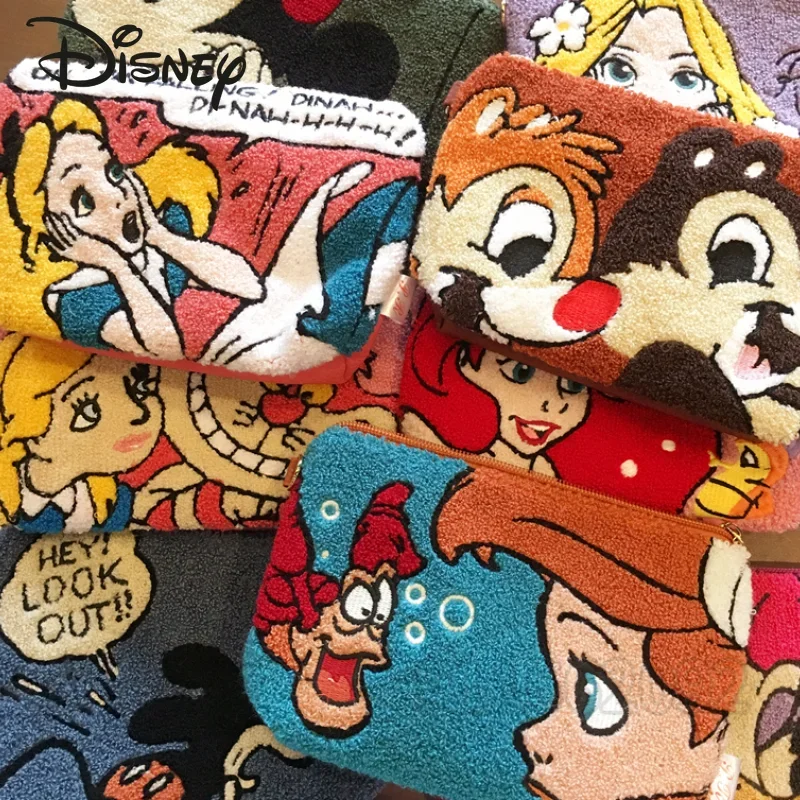 Nuevo bolso de mano de princesa sirena de Disney para mujer, monedero de marca de lujo para mujer, bolso de mano de almacenamiento de gran capacidad a la moda con dibujos animados