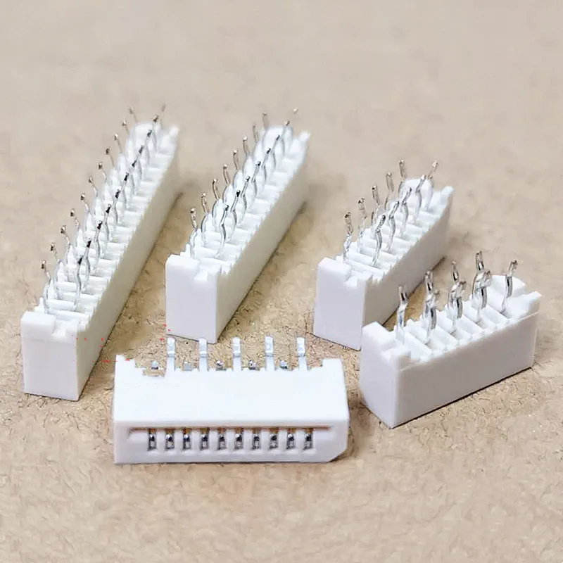 5PCS 1.0mm Pitch Single-Sided Non-Locking FFC/FPC Cable Socket Vertical Straight Pin Connector 6P/8P/10P~30P