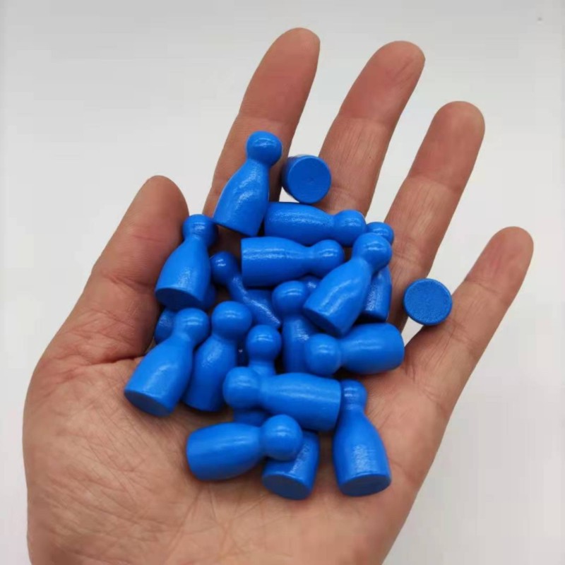 100 ピース/セット 24*12 ミリメートルチェスの駒ボードゲームアクセサリーマーキングカラー木製ピース