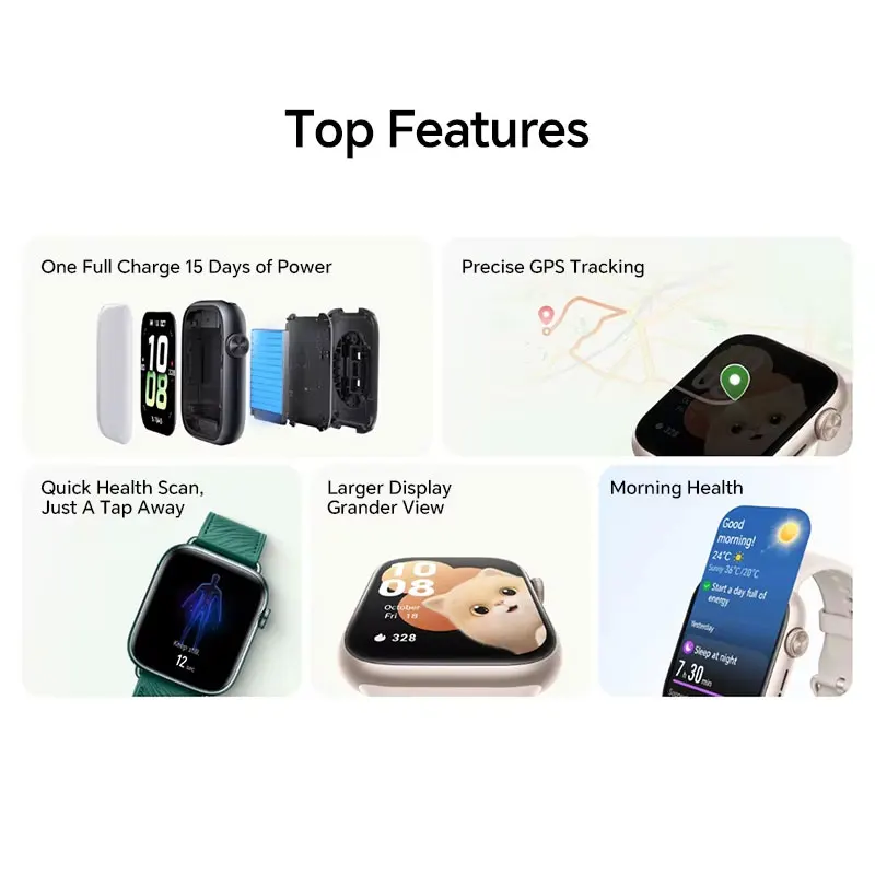 Nueva versión Global HONOR Watch 5 Smartwatch 1,85 ''Pantalla AMOLED 480mAh Batería Bluetooth 5,2 IP68 a prueba de polvo impermeable NFC GPS