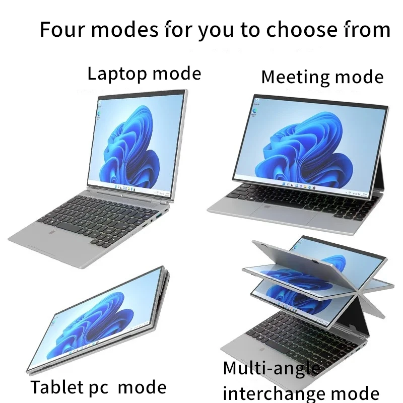 CARBAYTA 360 Degree Rotating IPS Touch Screen Laptop 14.1 Inch Intel N95 RAM 16GB Windows 11 Portable PC Notebook 4 In 1 Laptop