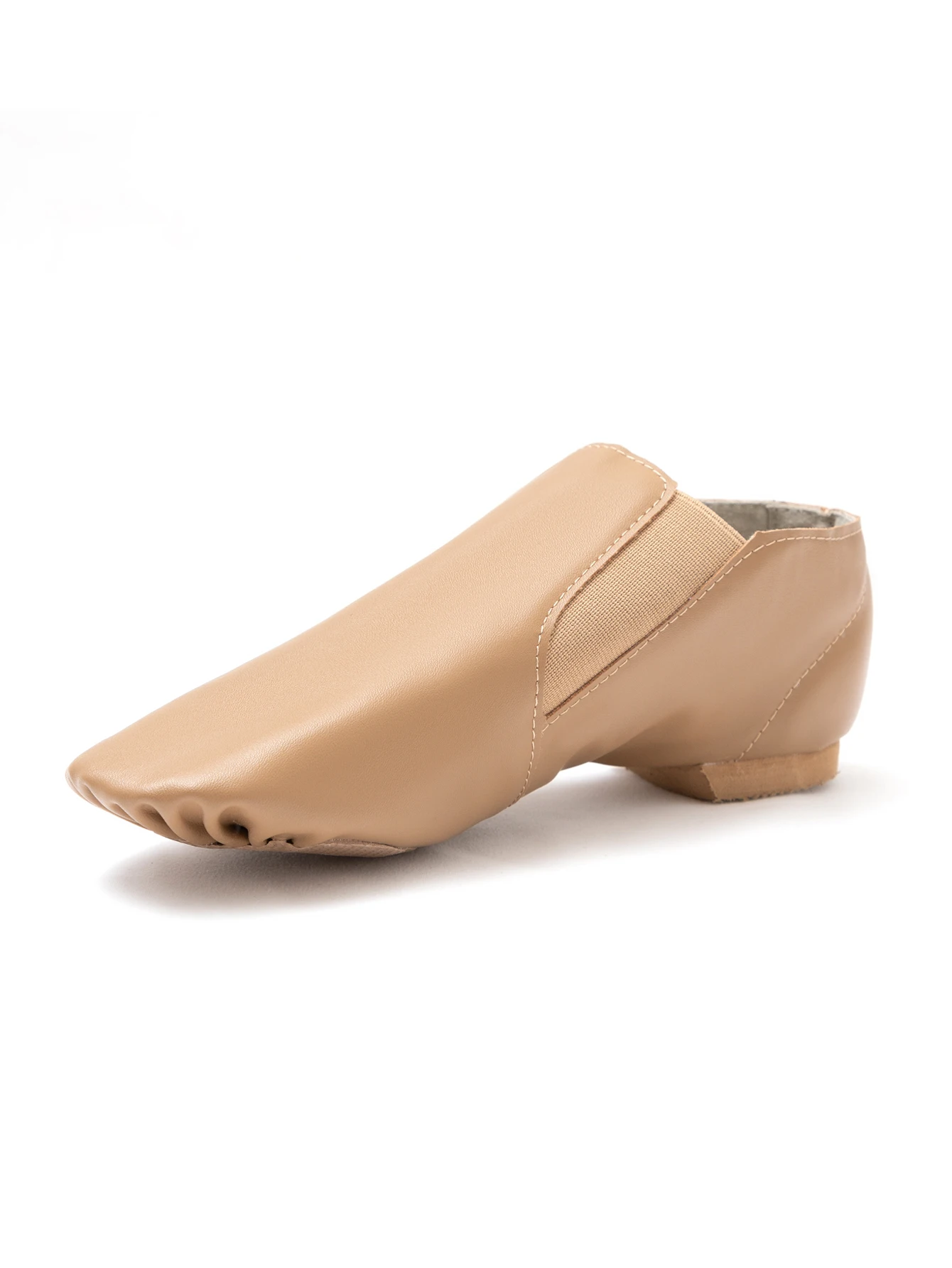 Dynadans PU Leather Jazz Shoes Slip On Dance Shoes dla dzieci i dorosłych z elastycznością boczną (maluchy/dzieci/duże dzieci/mężczyźni/kobiety)