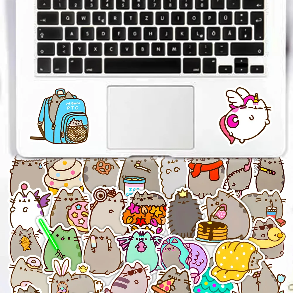 10/30/50/100PCS Cute Kawaii Chunky Cat Stickers Pack Decal Stationery Scrapbook Notebook Phone Diary Graffiti Children's Sticker