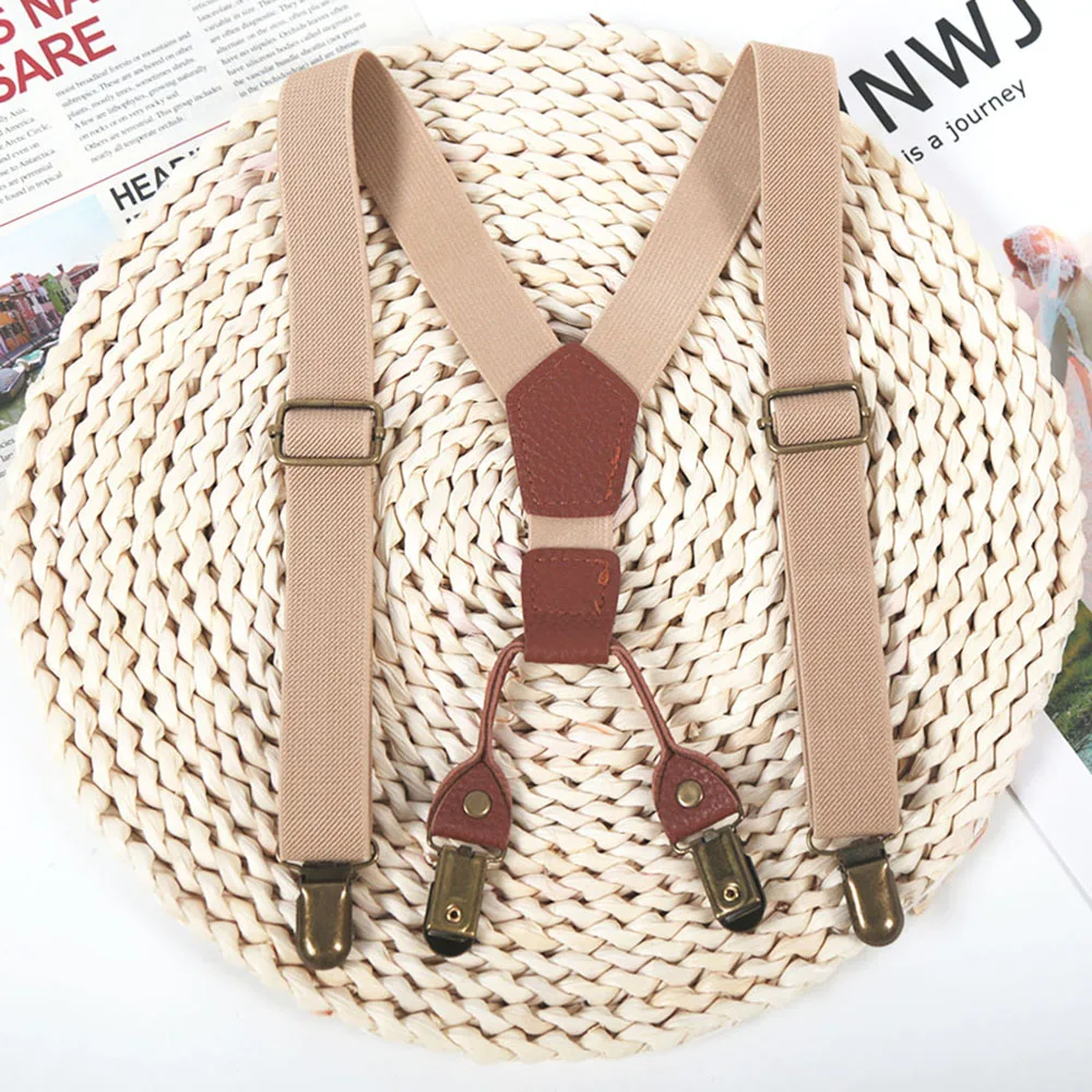 Cinturón bonito para niños y niñas, tirantes coloridos con Clip en Y, tirantes elásticos ajustables, accesorios formales para niños, regalo