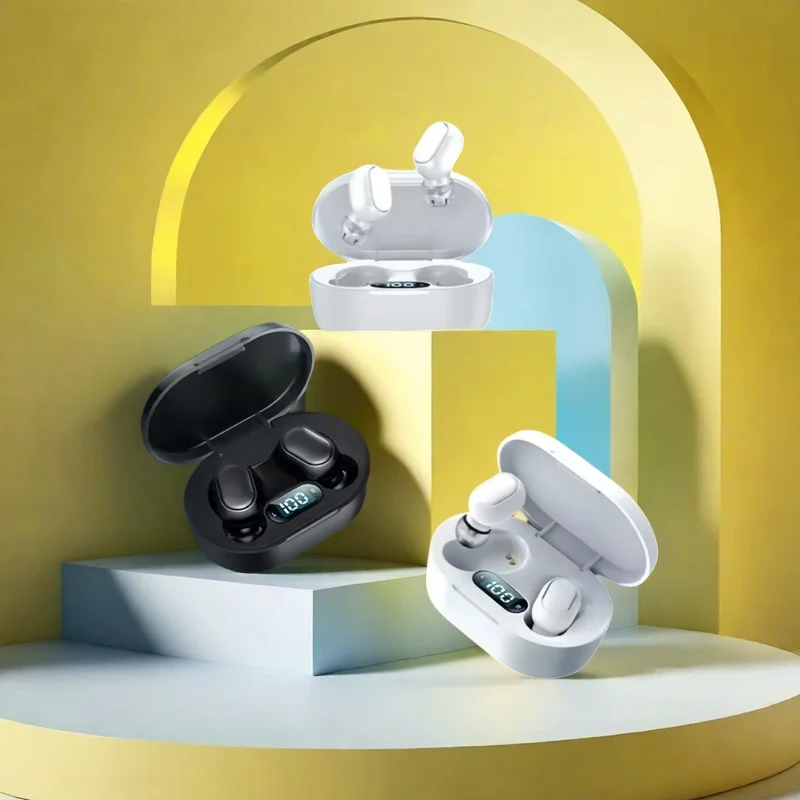 Auriculares inalámbricos Bluetooth originales E7S con micrófono pantalla LED auriculares para iPhone Xiaomi TWS auriculares Bluetooth