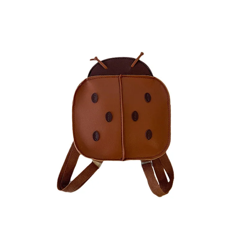 Ragazze Cute Ladybug Design Kids neonate ragazzi zaino in pelle PU Outdoor Playing Brothers and Sisters Matching Storage Bags