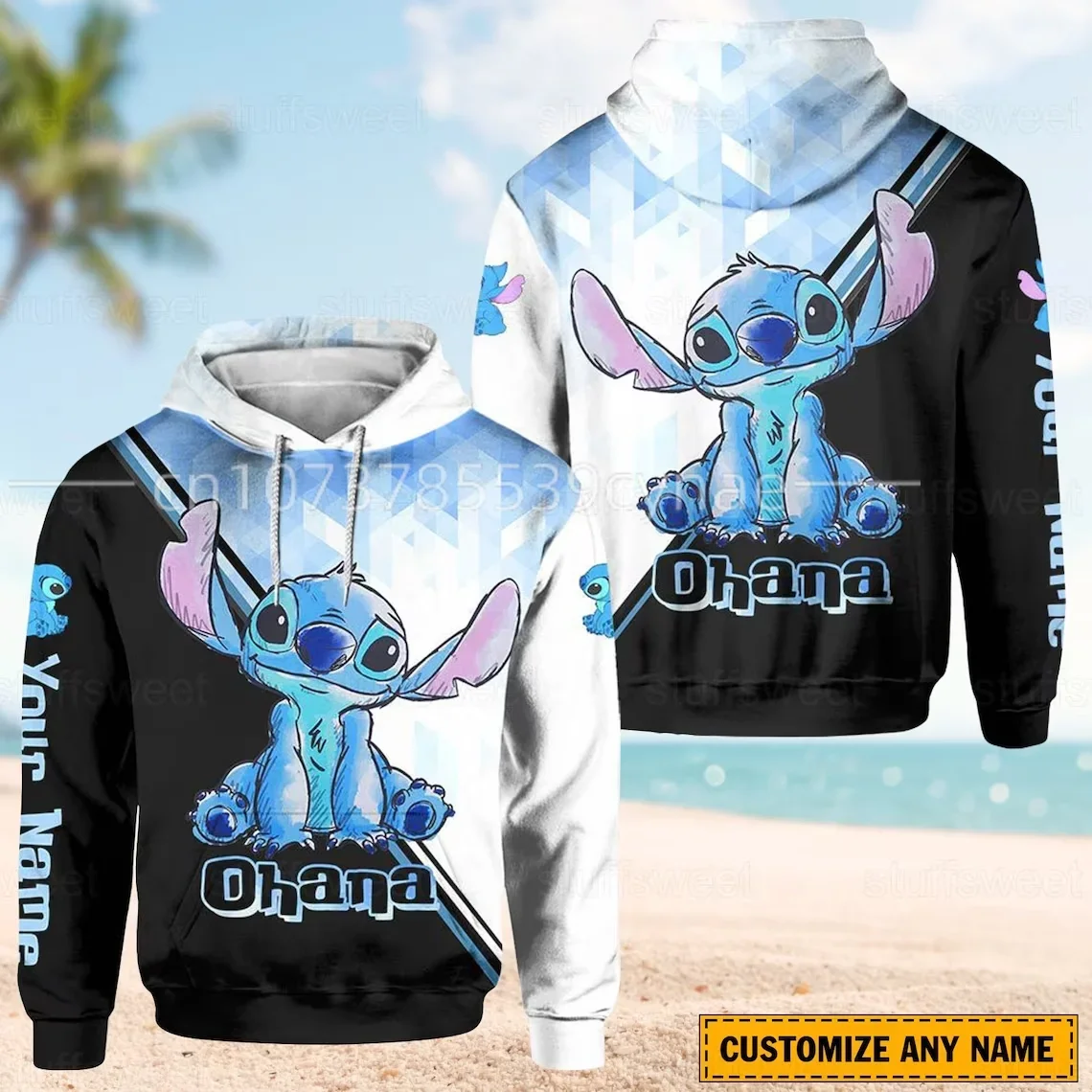 Disney stitch 3d moletom com capuz leggings conjunto feminino terno com capuz stitchyoga calças moletom moda mickey terno esportivo