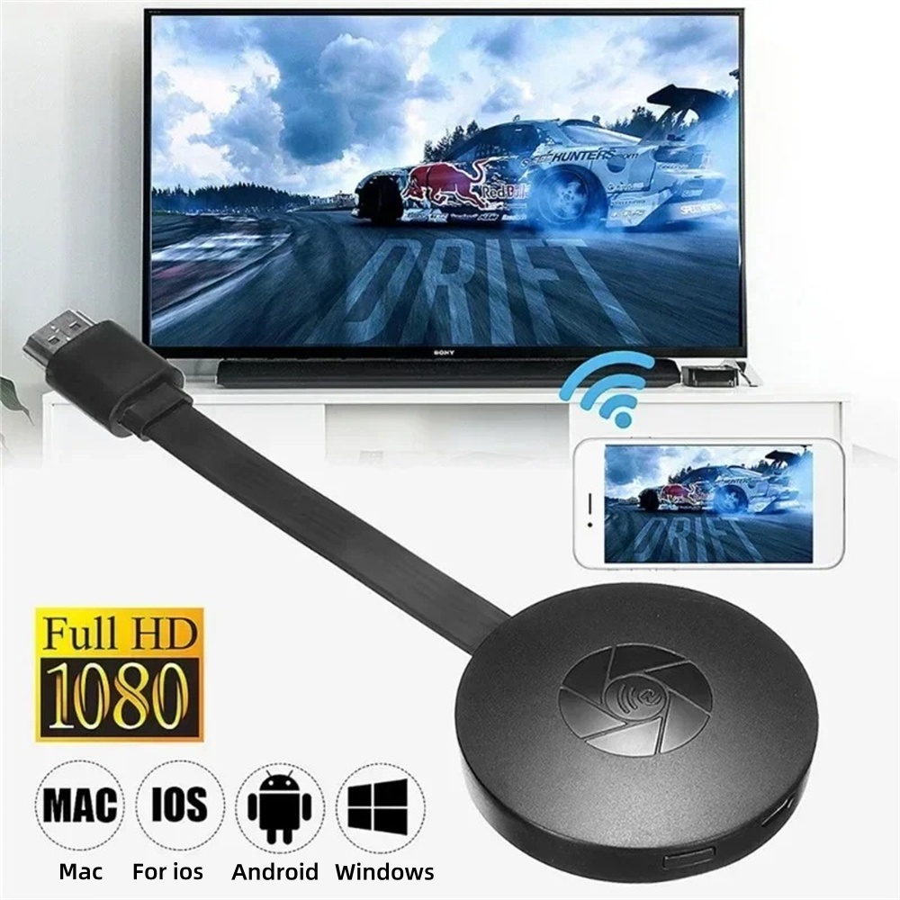 Opansten 1080P G2 Wireless HDMI Mirroring Multiple Device Mobile Phoneconnected To TV HD For IOS Andorid Live Screen Projector