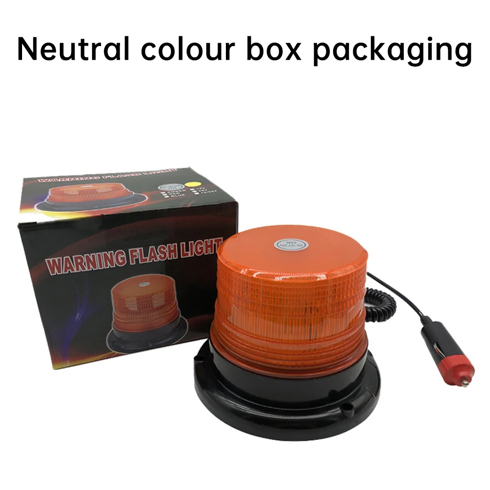 DC12~24V Magnetic Flashing Warning Light 12LED Flashing Light High Brightness Emergency Indicator Light Car Outline Light