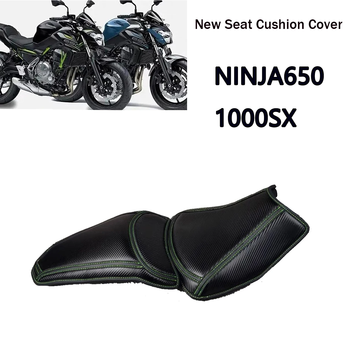 Sarung Jok Lembut Bantal Kustom Baru Penebalan dan Pelunakan untuk Kawasaki Ninja 650 Z650 1000sx Ninja 1000 Ninja 1000 650