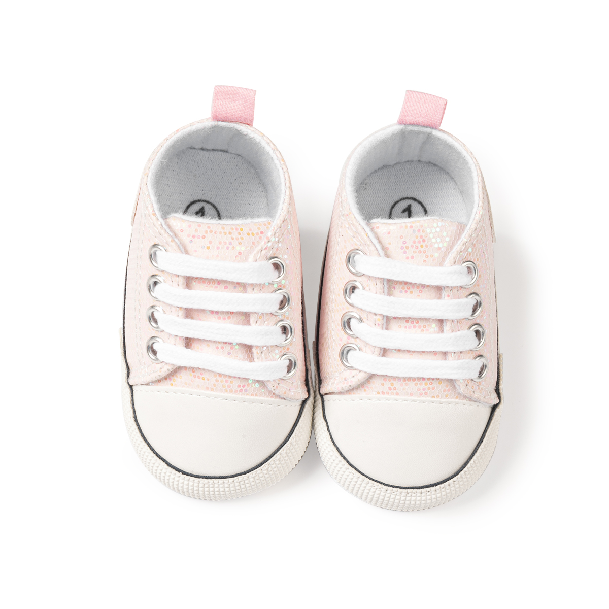 Buty dla noworodków klasyczne cekiny brezentowe buty bawełniane i antypoślizgowe dziecięce trampki pierwsza para butów dla maluchów 0-18M