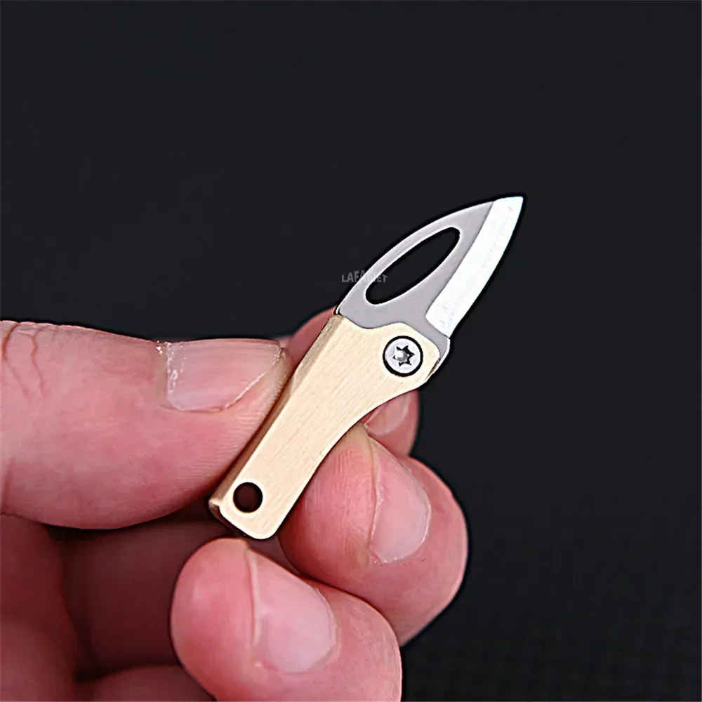 Multi-functional Brass Magnetic Knife Sharp Pocket Key Chain Open Courier Tool Mini Durable Small Portable Outdoor Box Opener