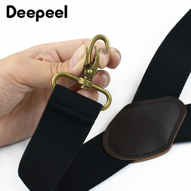 1Pc 3.5*120 センチメートル大人メンズサスペンダー 3 クリップフックバックル男ハーネスブレース弾性ストラップ気を付けろサスペンダーパンツアクセサリー