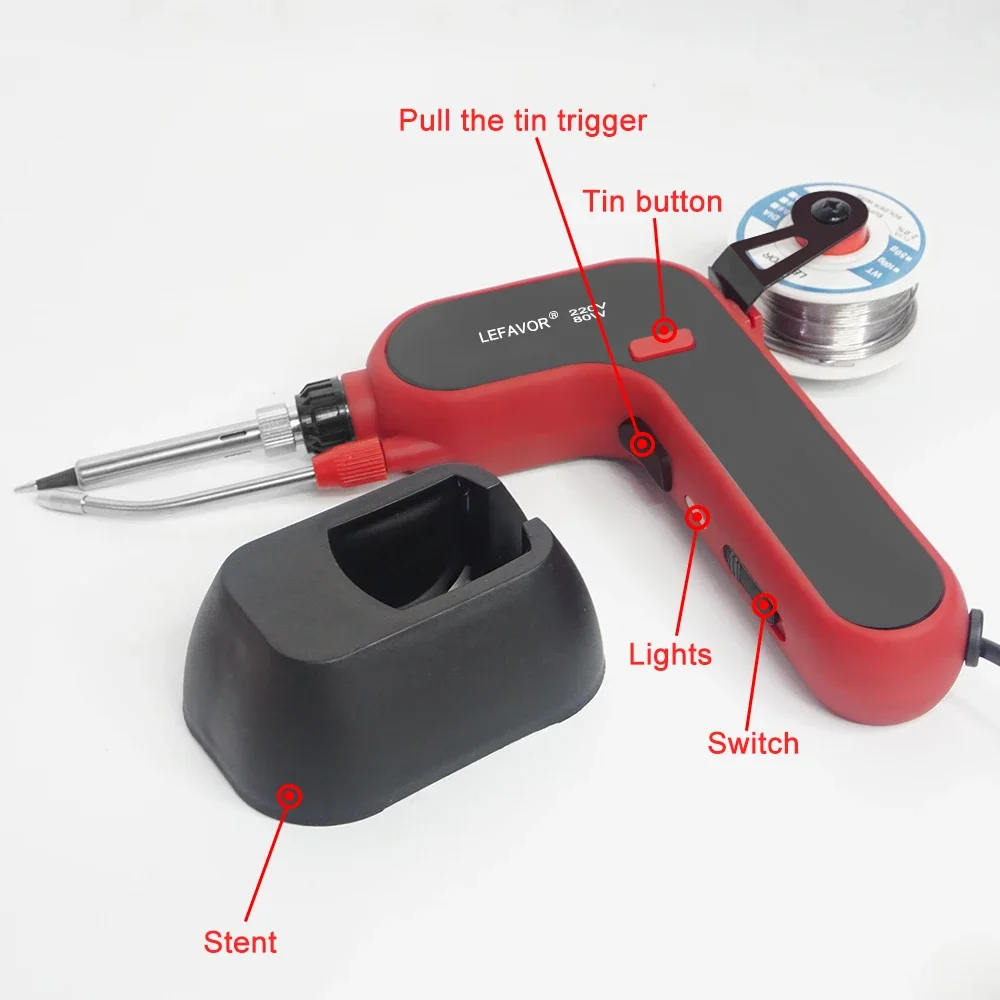 80W/120W Tin Electric Soldering Iron Gun Portable Automatically Send Tin Fast Welding Gun Internal Heating Welding Solder Tools
