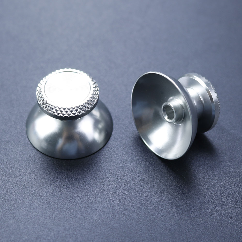 JCD 1 ペアアルミ金属アナログジョイスティック親指スティックグリップキャップ PS5 コントローラゲームパッドロッカーキャップサムスティックアクセサリー