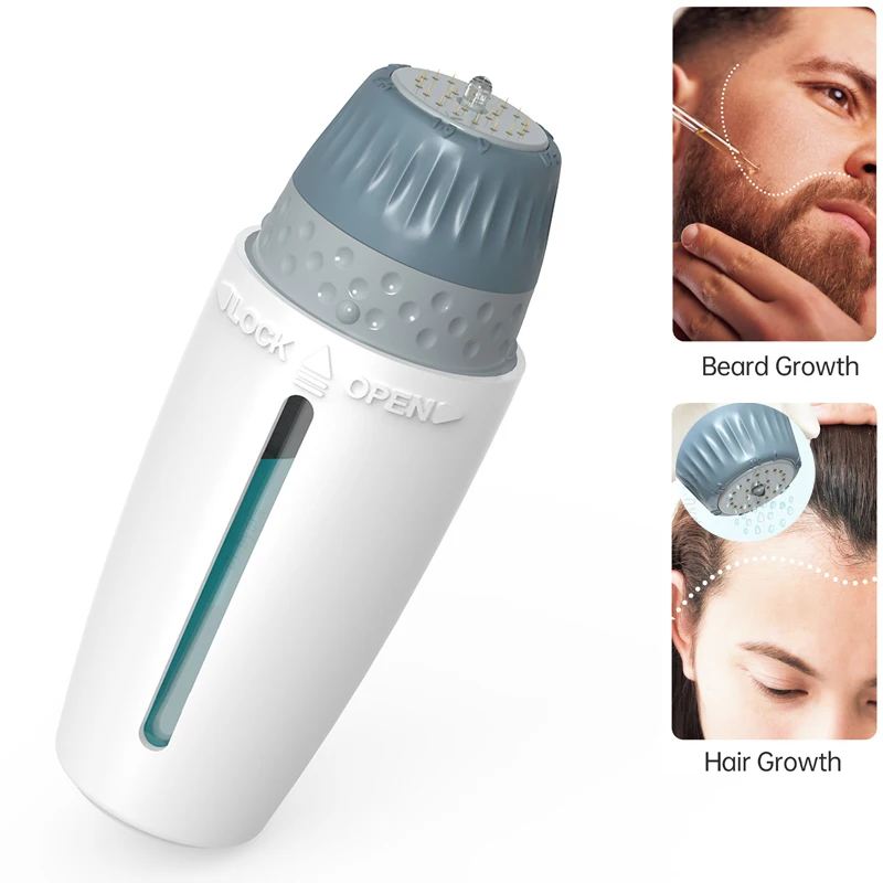 Mezoroller Beard Derma Stamp H24 Bio Needling Micro-Needling Kích thước kim có thể điều chỉnh để điều trị phục hồi tóc Microneedle MTS