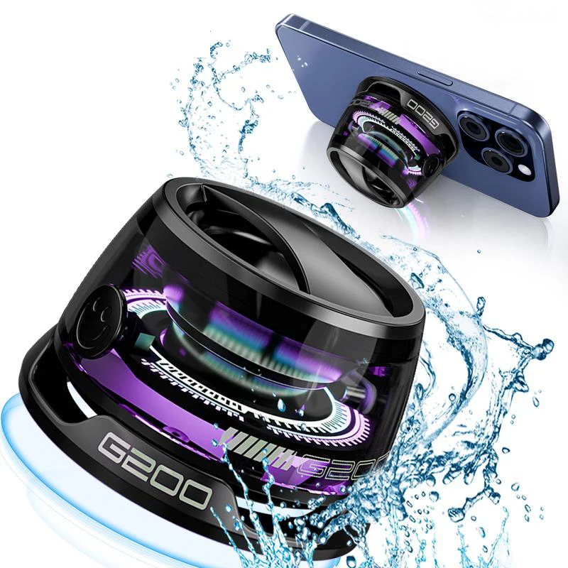 Magnetic Mini Smart light Audio Bluetooth Speaker, G200 5W  Speakers Wireless with Bluetooth 5.3, RGB Light, Game Mode, 7H Playt