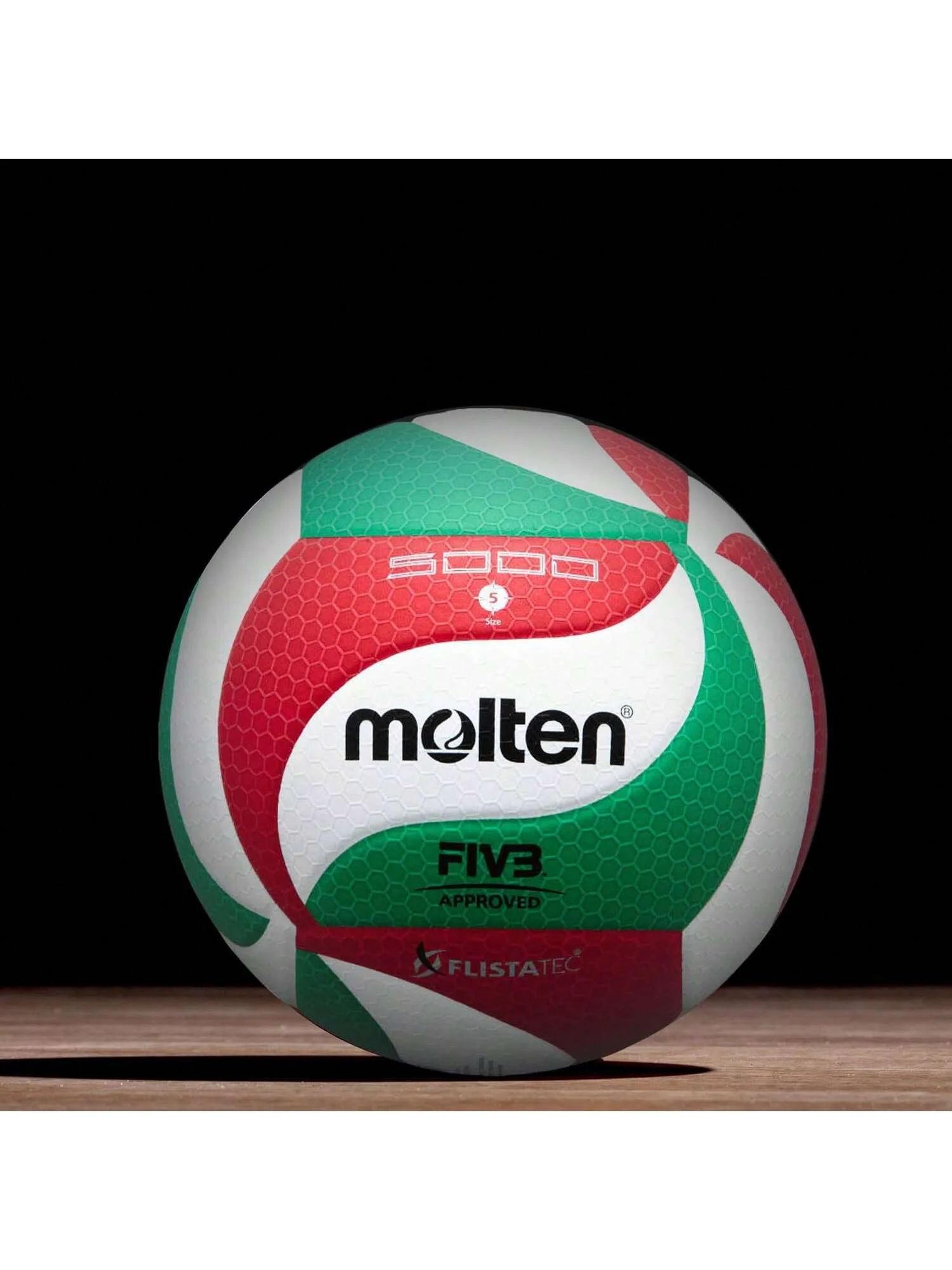 Molten V5M5000 Pro Competition PU-Volleyball, Größe 5, FIVB-zertifizierter, langlebiger Trainingsball für den Innen- und Außenbereich