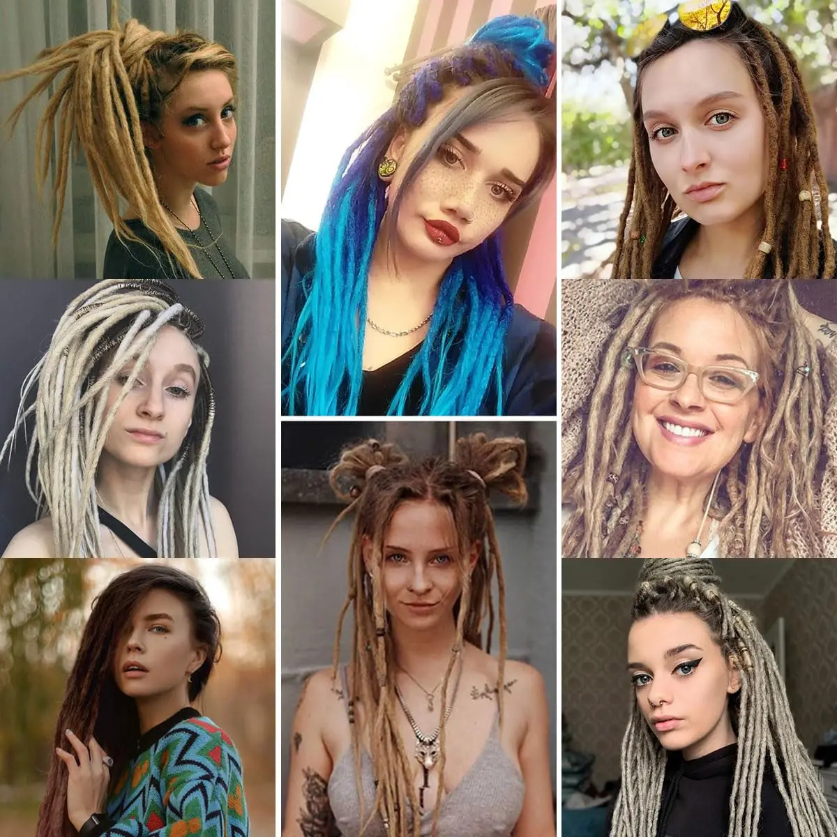 24 Polegada extensões dreadlock sintético 5 fios hippie dreads ombre cor dreadlo reggae estilo crochê tranças de cabelo