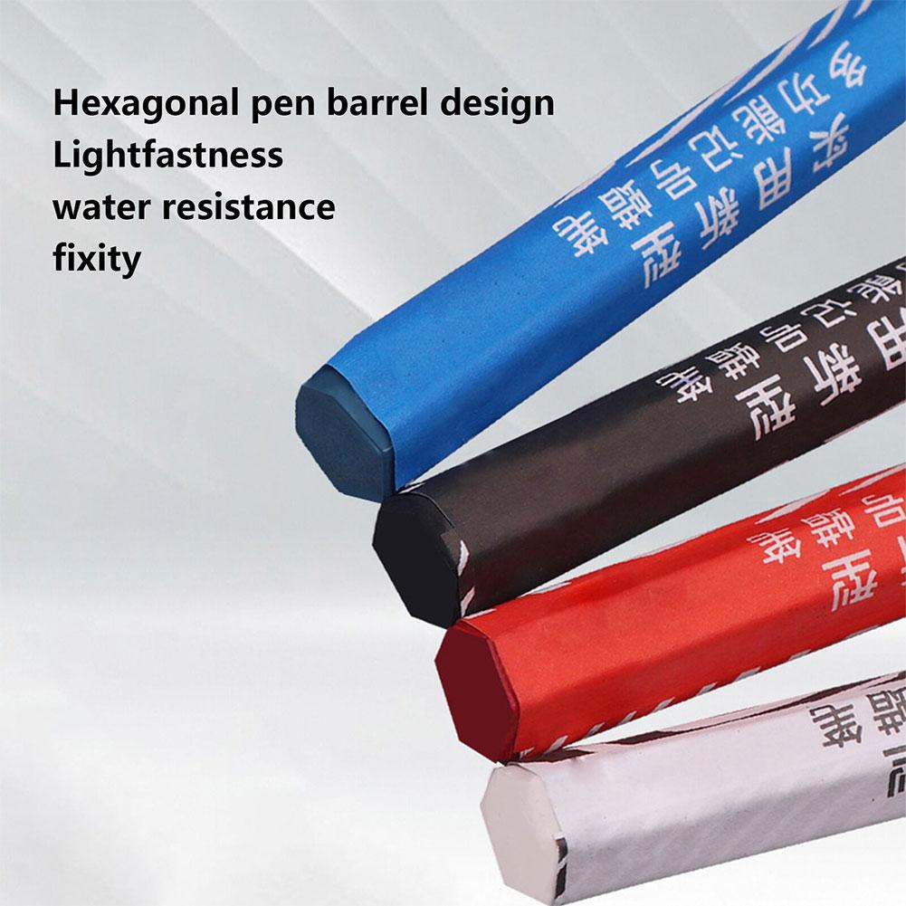 Crayon Marker For Tire Waterproof Paint Marker Pen Car Tyre Tread Care Portable Fade Resistant Tire Crayons For Stones Tiles