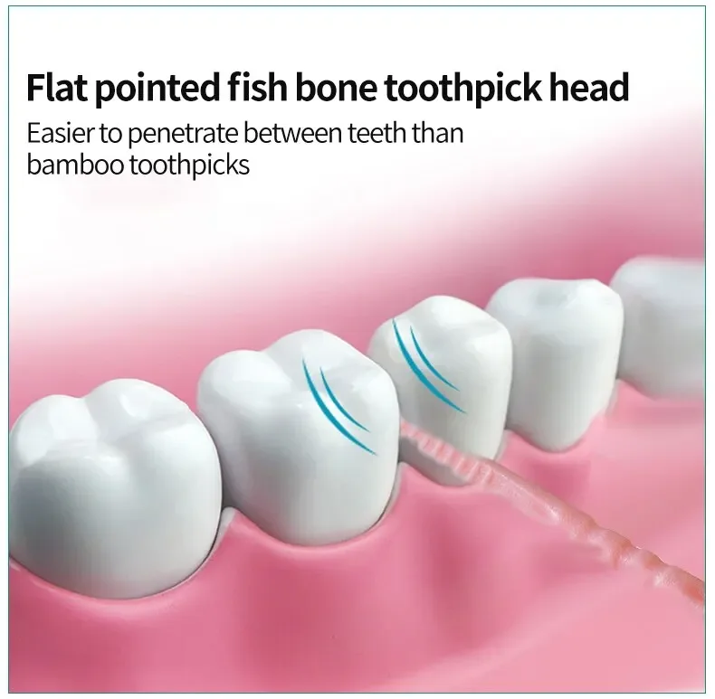 Double Head High End Fruit Stick 200 Pieces Personality Creative Toothpick Disposable Family Box Packed Portable Ultra Fine Pick