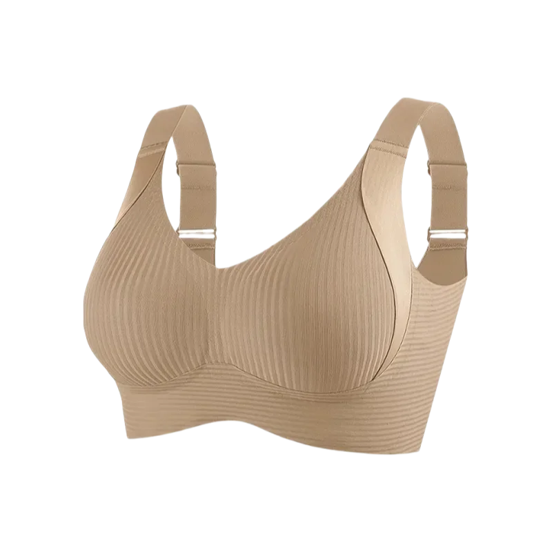 Sujetador sin costuras de talla grande: elevación inalámbrica, antiflacidez, correa ancha transpirable, comodidad para mujeres, uso diario y deportivo