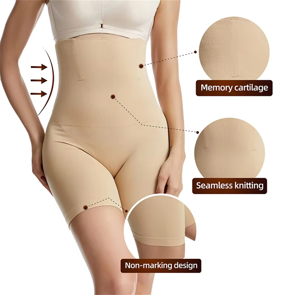 1/2/3 pçs cintura alta trainer calcinha shapewear para mulheres controle de barriga quadril bunda levantador shorts emagrecimento meados da coxa corpo shaper