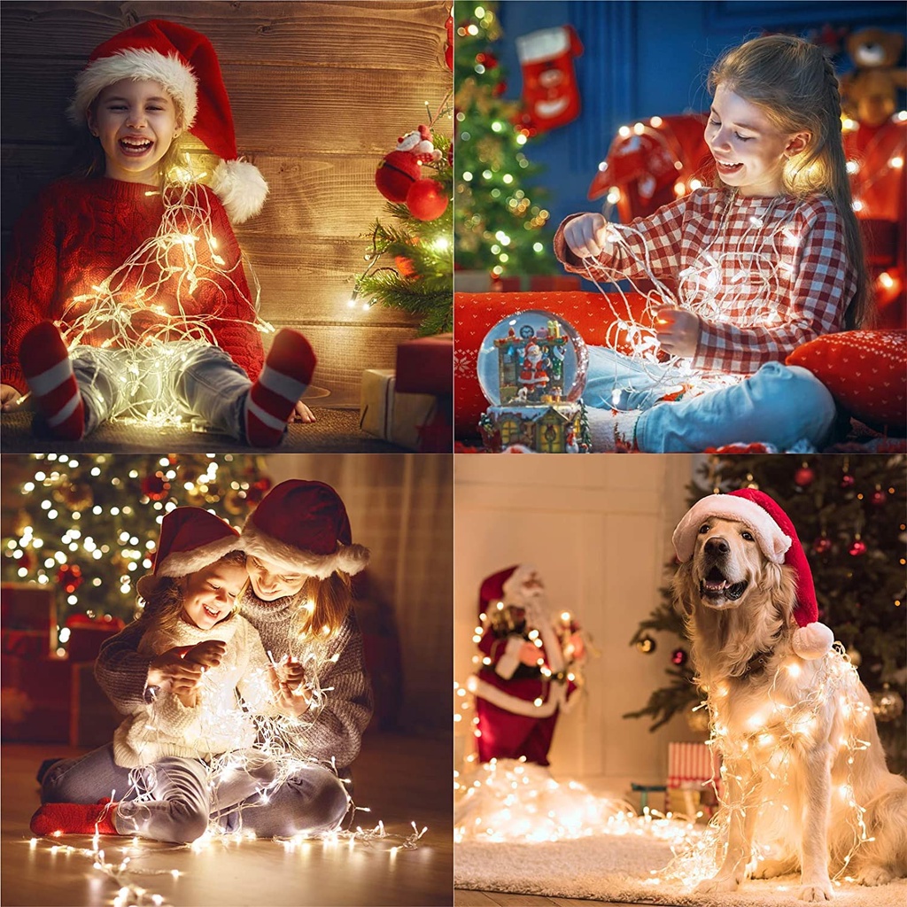 Mini cadena de alambre de cobre LED USB, guirnalda de luces impermeables para decoración de bodas y Navidad