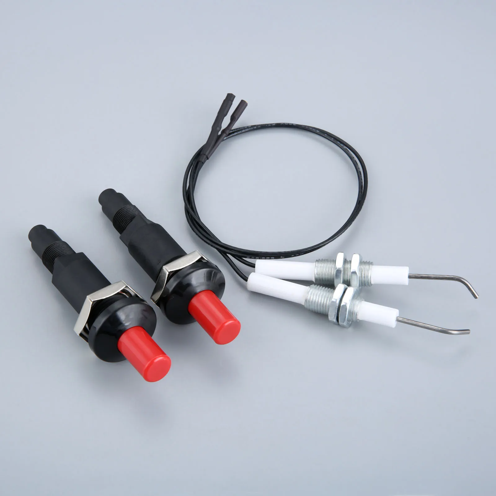 2 Bộ Dụng Cụ Piezo IC Đánh Tia Lửa Điện Bộ Nút Nhấn IC Đánh Tia Lửa Điện Bộ Máy Phát Điện Piezo Khí Phi Công Ignitor Có Ren M10x1 Phù Hợp Với lò Nướng Gas