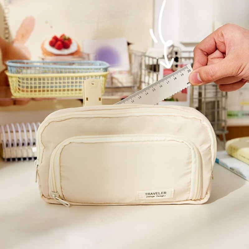 Große Kapazität Bleistift Tasche Ästhetische Schule Fällen Mädchen Koreanische Schreibwaren Halter Tasche Kinder Pen Fall Studenten Schule Liefert