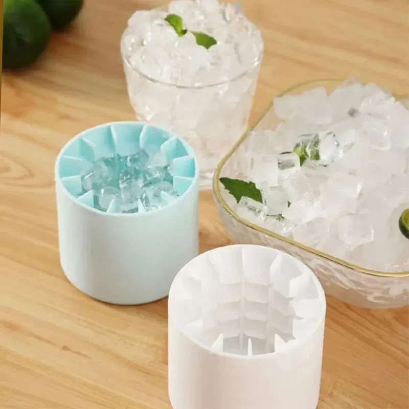 ซิลิโคน ICE CUBE แม่พิมพ์ถังน้ําแข็งกลมฤดูร้อนโฮมเมด DIY ตู้เย็น Freeze ICE Maker Creative ICE CUBE แม่พิมพ์ Barware เครื่องมือ