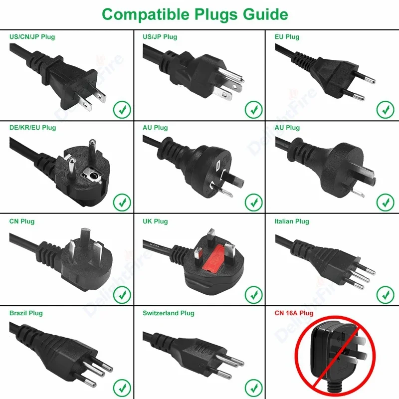 EU Cắm Đa Năng 16A EU Chuyển Đổi 2 Pin Tròn Ổ Cắm Âu Anh CN Mỹ EU Ổ Điện AC 250V Du Lịch Chất Lượng Cao