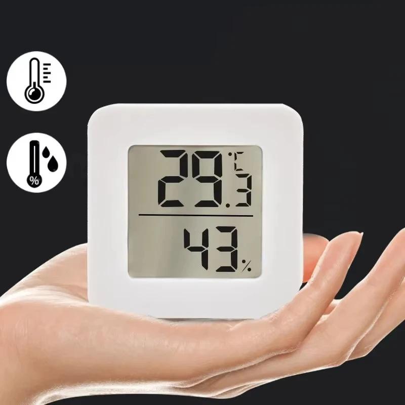 Mini termómetro interior LCD Digital de 1-10P, higrómetro de temperatura para habitación, Sensor de humedad, termómetro interior de temperatura