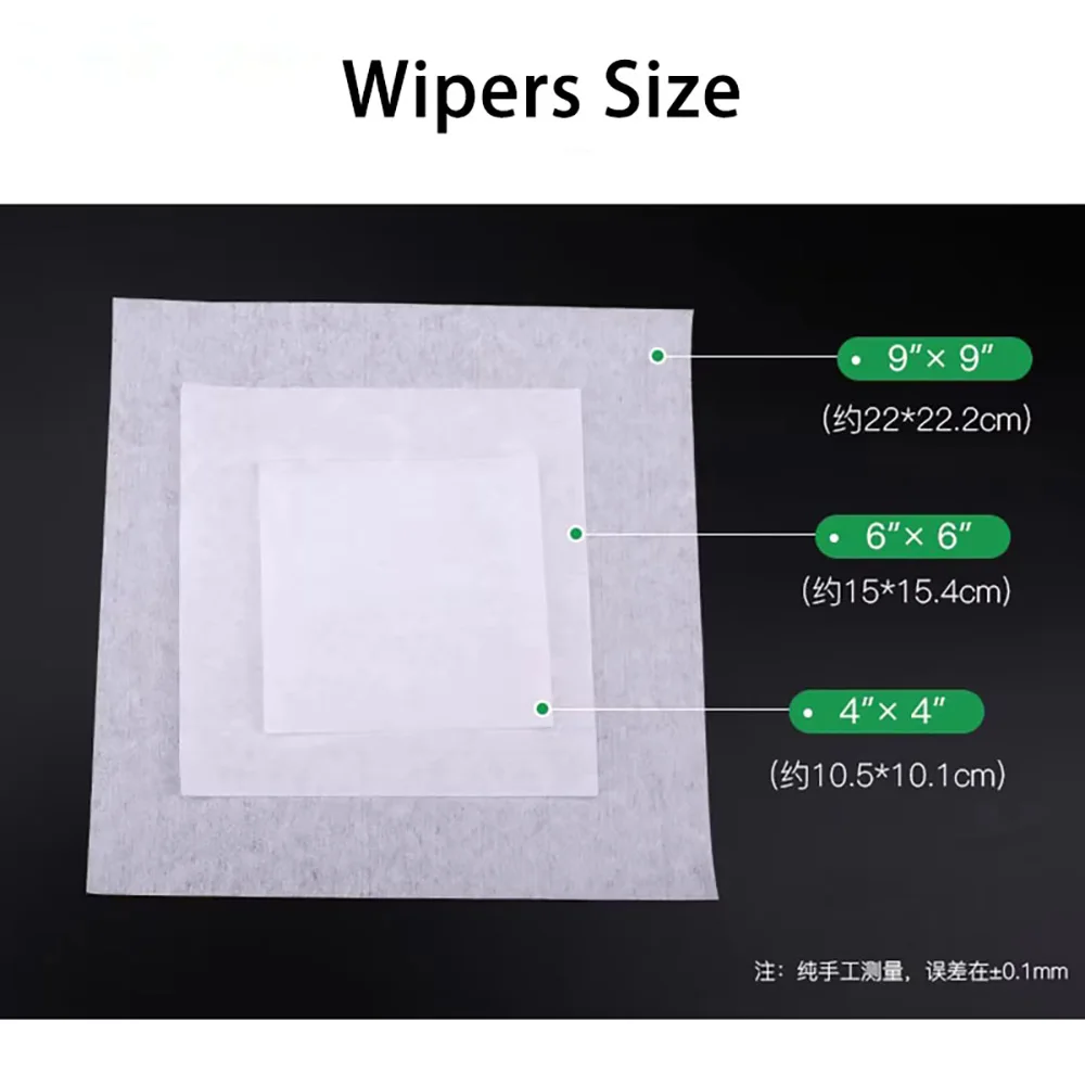 3009 อุตสาหกรรม Cleanroom Wipers Anti-Static ฝุ่น-ฟรีผ้าทําความสะอาดเครื่องมือทําความสะอาดสําหรับ LCD PCB Precision ซ่อมเครื่องมือ