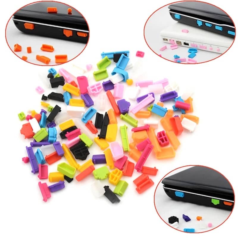 16 ชิ้น/เซ็ต Universal ป้องกันฝุ่นโน้ตบุ๊คพอร์ตปลั๊กซิลิโคน USB ยืดหยุ่นแล็ปท็อปคอมพิวเตอร์ Stopper