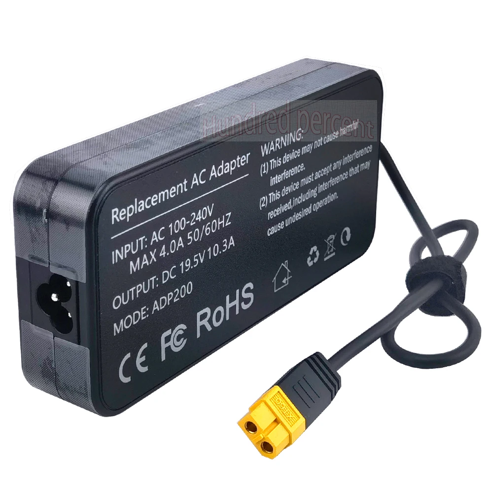 ToolKitRC ADP200 200W 4A Charger DC19.5V 10.3A พร้อม XT60 เอาต์พุตอะแดปเตอร์สําหรับ RC iSDT GTPower HotRC SkyRC เครื่องชาร์จ