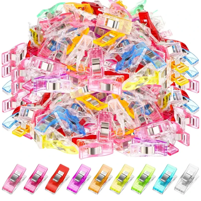 Nähen Clips Bunte Clips Mehrzweck Kunststoff Handwerk Häkeln Stricken Sicherheit Kleidung Clips Farbe Bindung Clips Papier