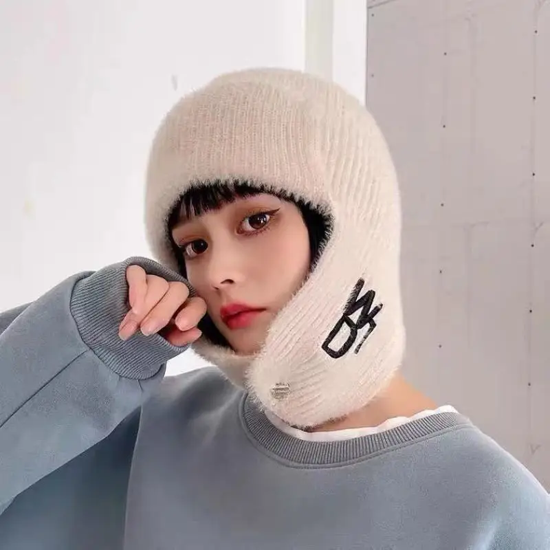 7 Màu Mùa Đông Mũ Giữ Ấm Nữ Mùa Đông Earflap Beanies Mũ Phi Công Ấm Áp Bảo Vệ Tai Beanies Cho Áo Khoác Nón