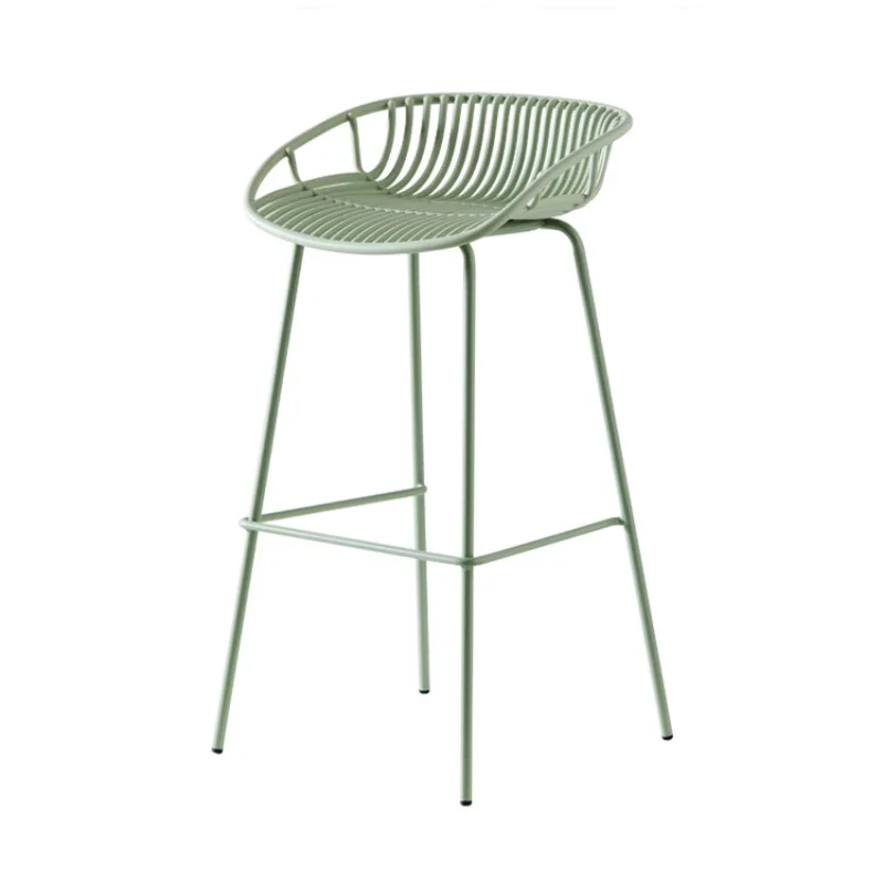 Nordic ห้องนั่งเล่นโมเดิร์น Minimalist สํานักงานเก้าอี้บาร์สูงรับประทานอาหารโลหะเก้าอี้เล่นเกมกลางแจ้ง Camping Sedie สไตล์เฟอร์นิเจอร์