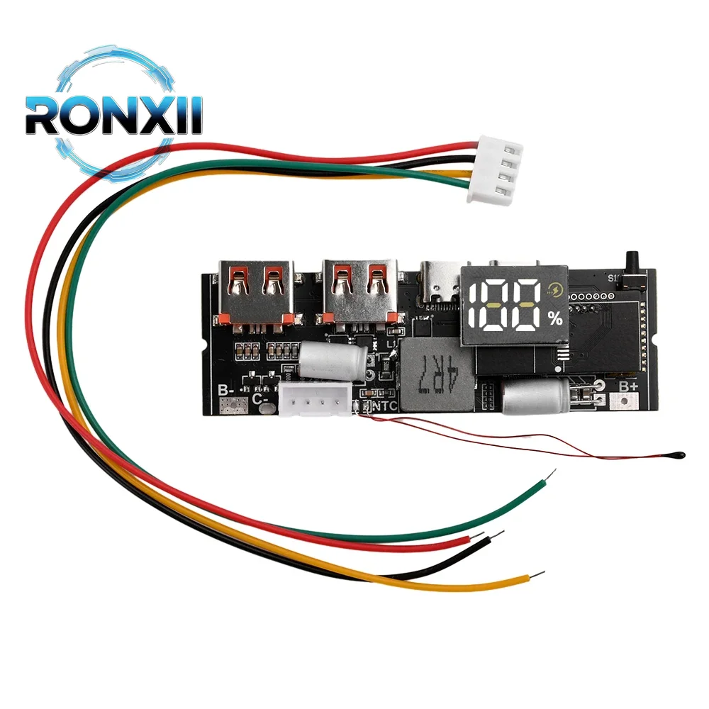 3S/4S/5S 65W 100W PD Super Fast Charging + VC Flash Charging DIY Power Bank Motherboard Module with Multiple Interfaces