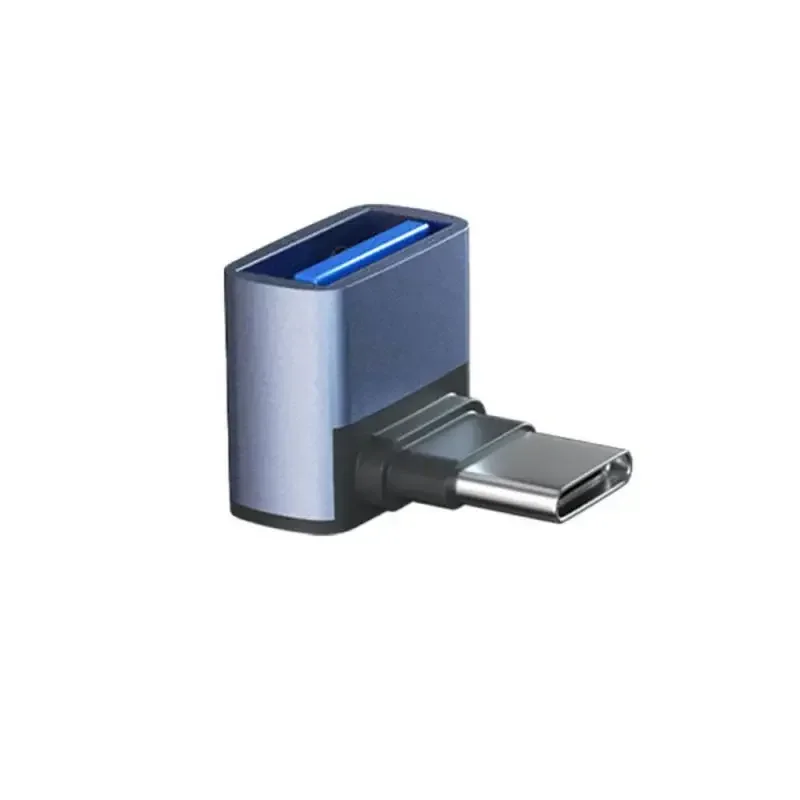 USB portabel, 5/3/1 buah USB tipe-c revolusi USB3.1 Wanita kabel OTG konverter siku untuk MacBook Laptop Data ponsel