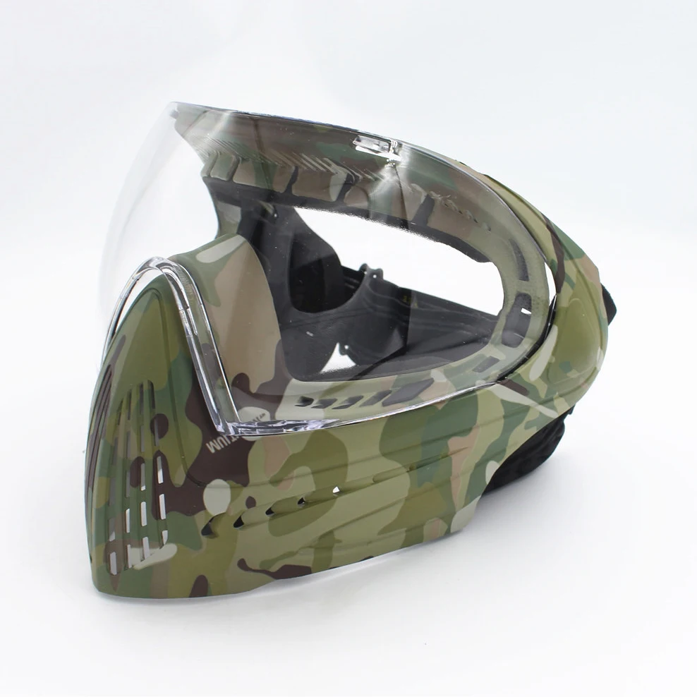 2024 FMA F1 Full Face Mask Single Layer Paintballหน้ากากป้องกันความปลอดภัยAnti-Fog Goggleกลางแจ้งยุทธวิธีAirsoftอุปกรณ์