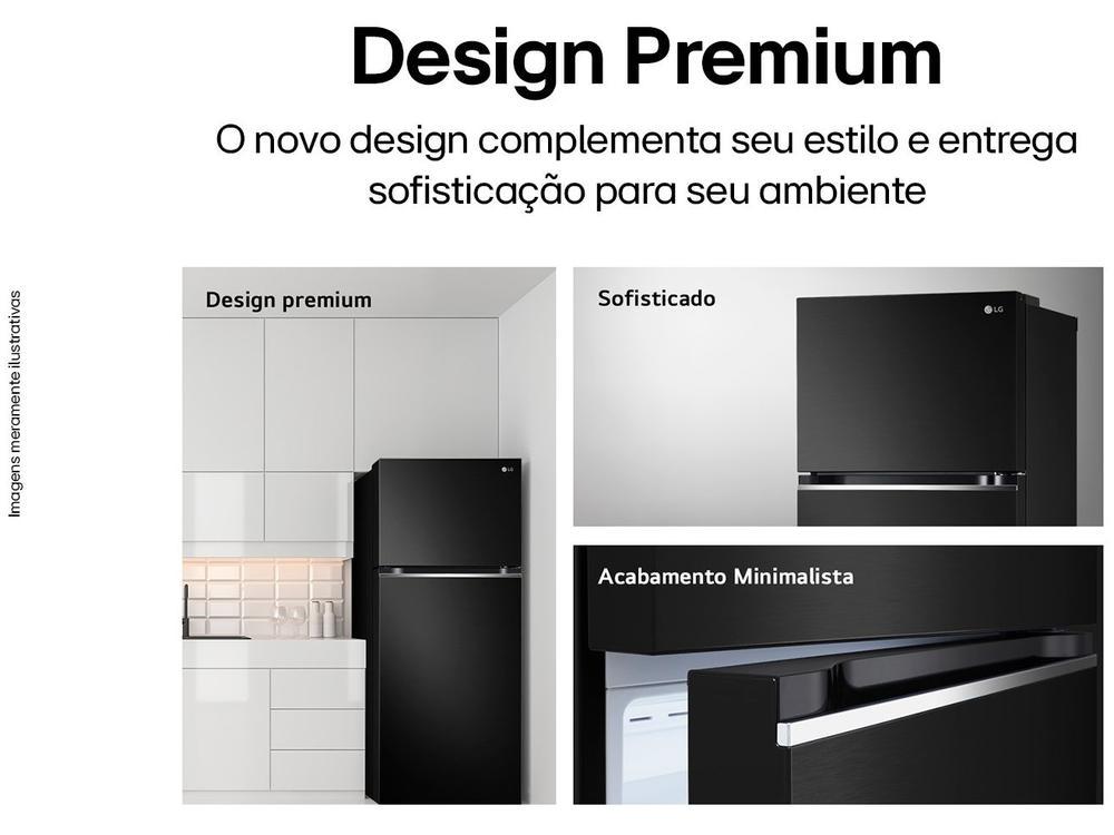 Geladeira/Refrigerador LG Frost Free Black 395L - 220V