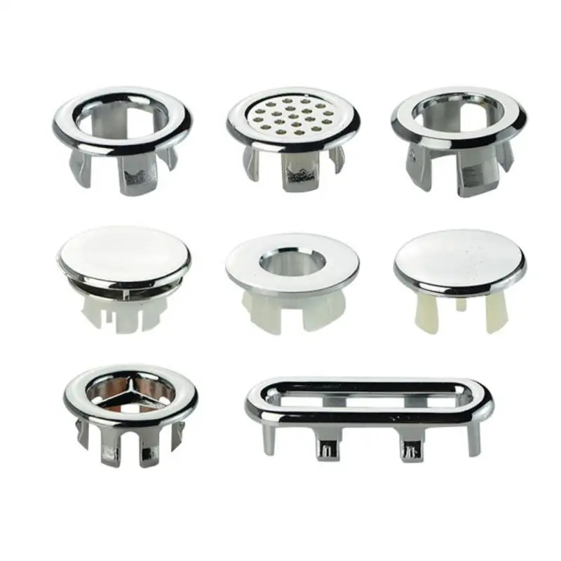 1~10PCS Wash Basin Overflow Ring Neatly Decorated Cover Wash Basin Overflow Overflow Plug Plug Spare Sink Basin Plastic Overflow